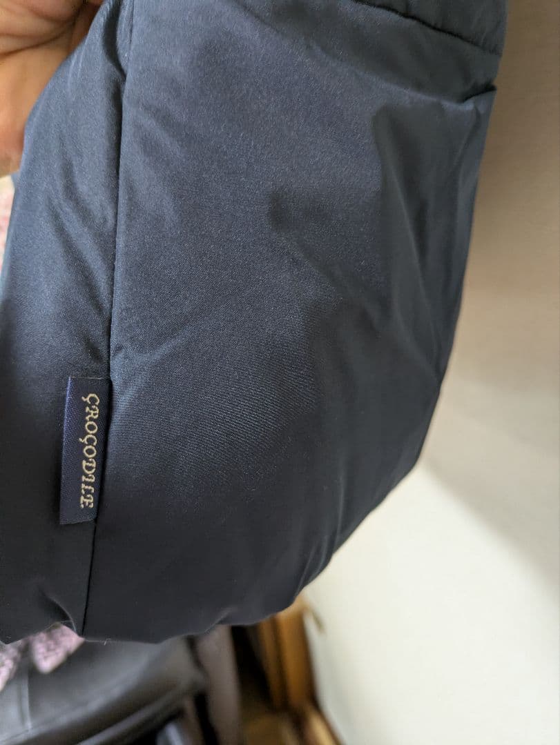 お値下げCROCODILE ダウンジャケットコートLサイズネイビー　新品タグ付き