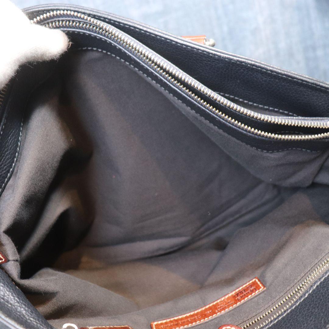 ダニエル&ボブ トゥモローランド別注 トートバッグ レザー A4可 ネイビー 茶