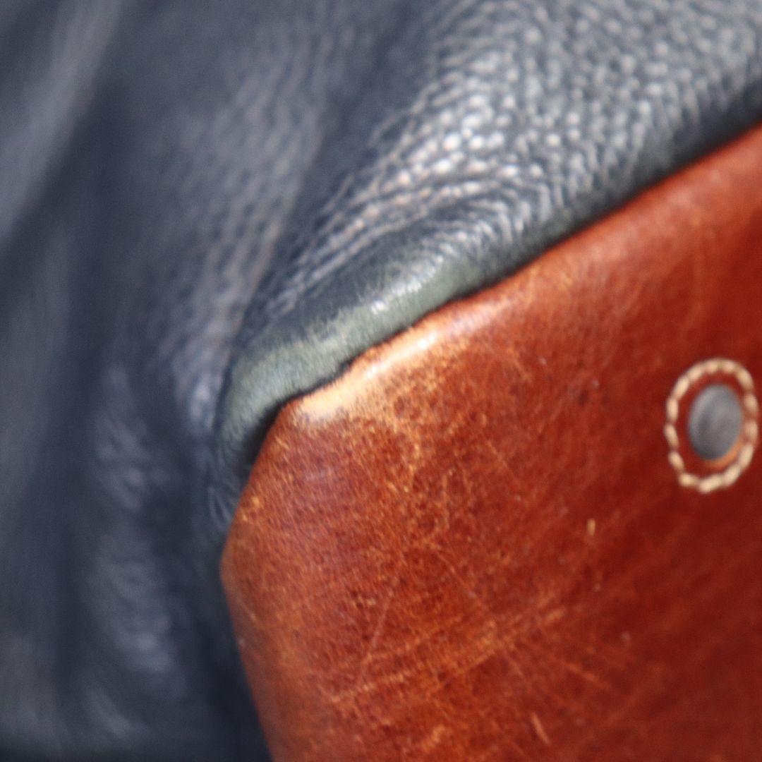 ダニエル&ボブ トゥモローランド別注 トートバッグ レザー A4可 ネイビー 茶