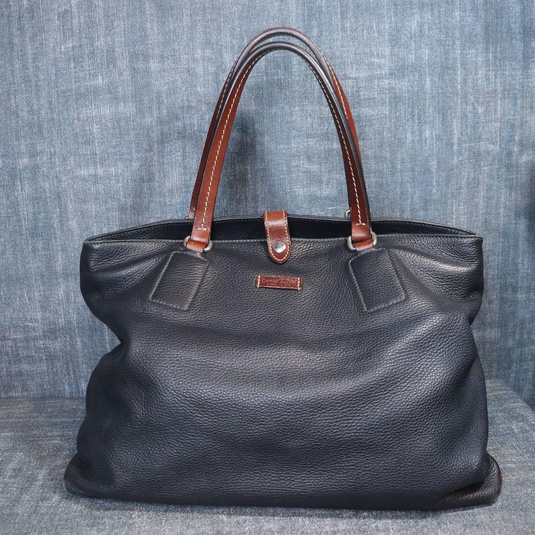 ダニエル&ボブ トゥモローランド別注 トートバッグ レザー A4可 ネイビー 茶