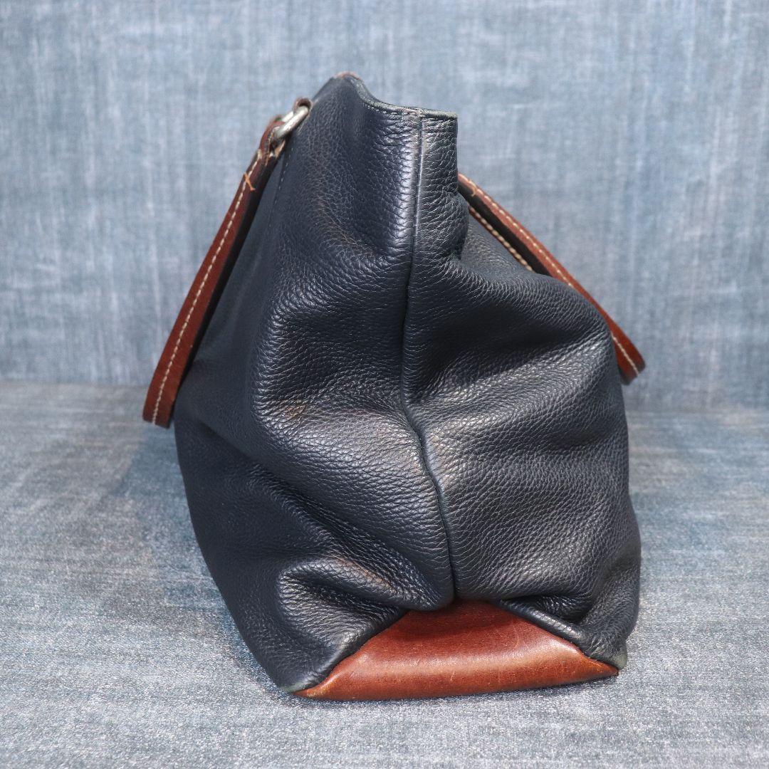 ダニエル&ボブ トゥモローランド別注 トートバッグ レザー A4可 ネイビー 茶