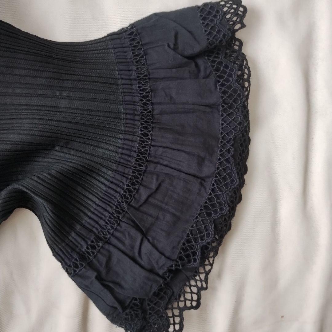 PLEATS PLEASE　プリーツボレロ　黒　レース