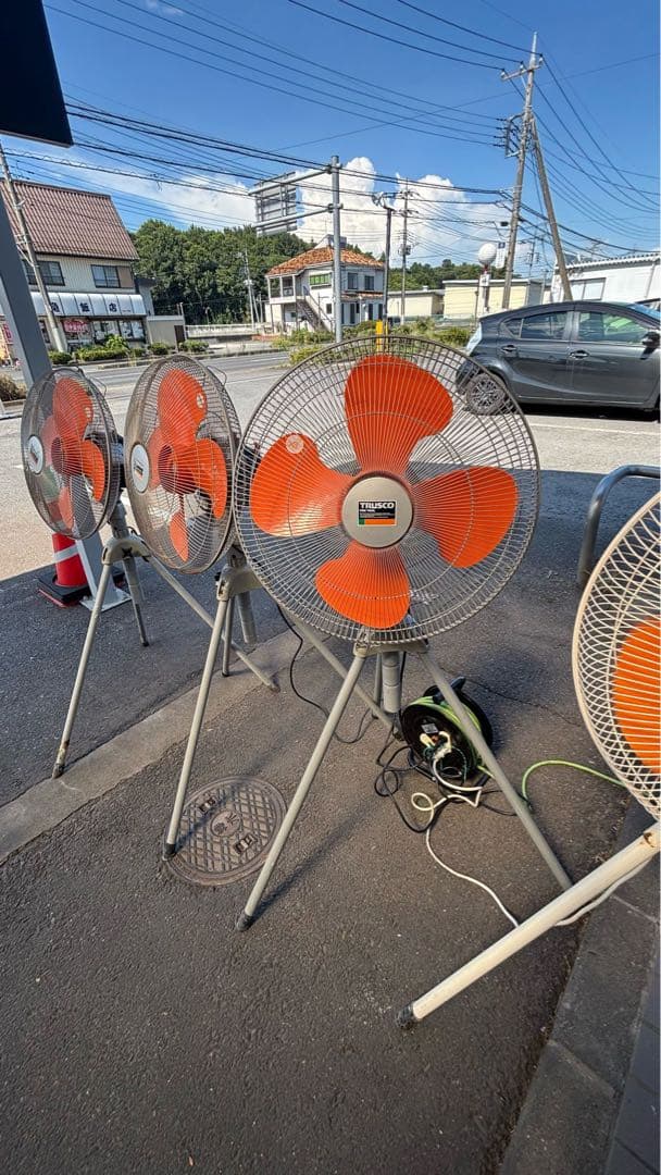 TRUSCO2台 SUIDEN1台 業務用扇風機まとめ