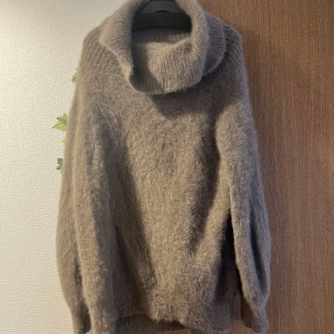 【NOBLE×L'AUBE BLANC】FOX/カシミヤオフショルダーニット