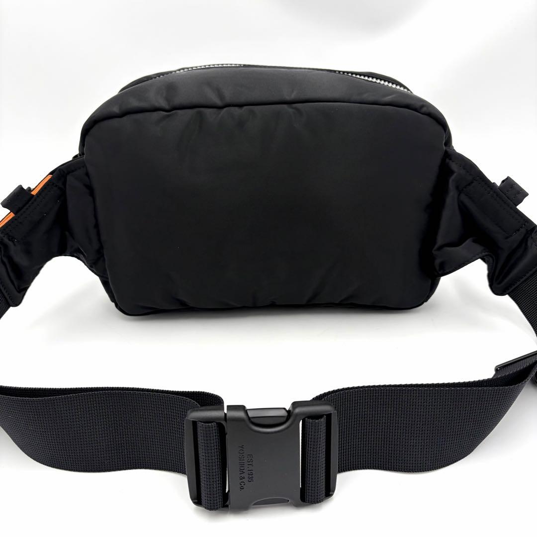 新素材 ポーター タンカー ヒップバッグ ボディバッグ 黒 ナイロン 男女兼用