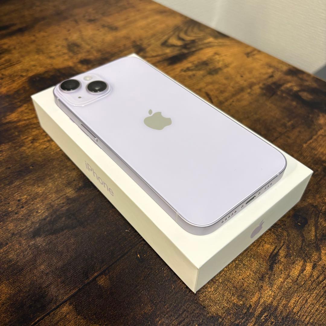 美品 iPhone14 256GB パープル Purple SIMフリー 本体