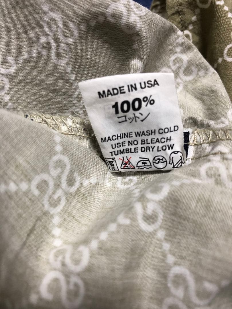 OLD STUSSY G◯CCI風モノグラムシャツM 美品