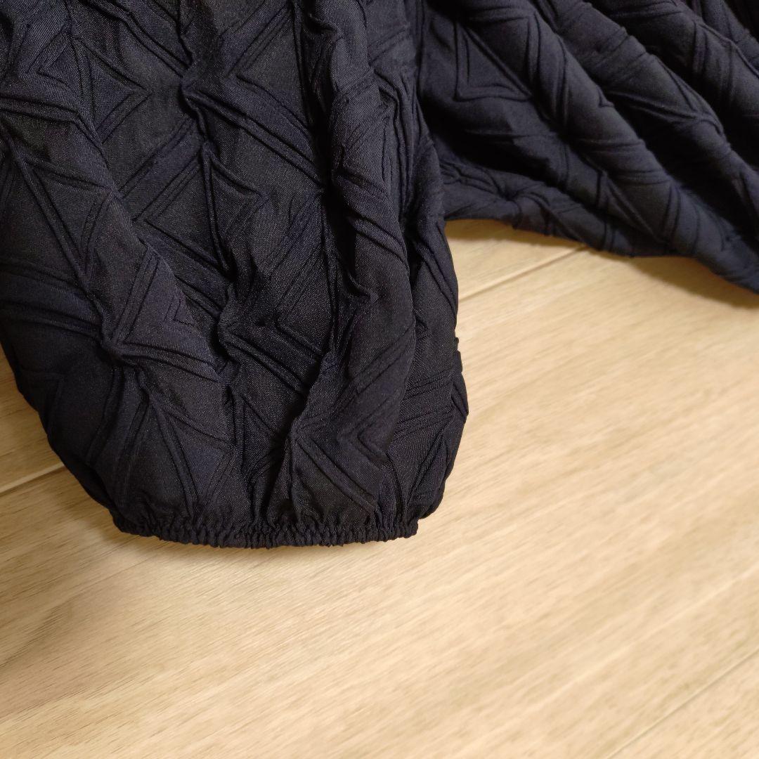 Ballisey ブラックリボン付きシャツ