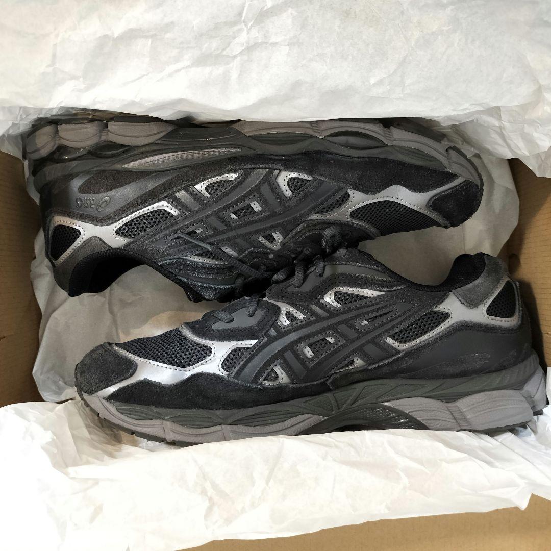 夕*け様 asics GEL-NYC Graphite Gre Black 箱/