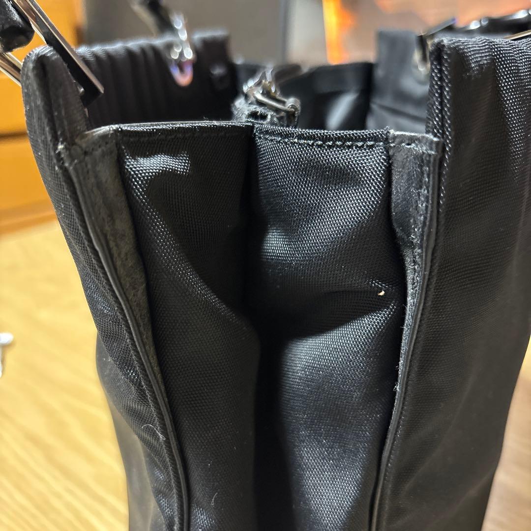 k*4様 GUCCI ブラック ハンドバッグ バンブーハンドル