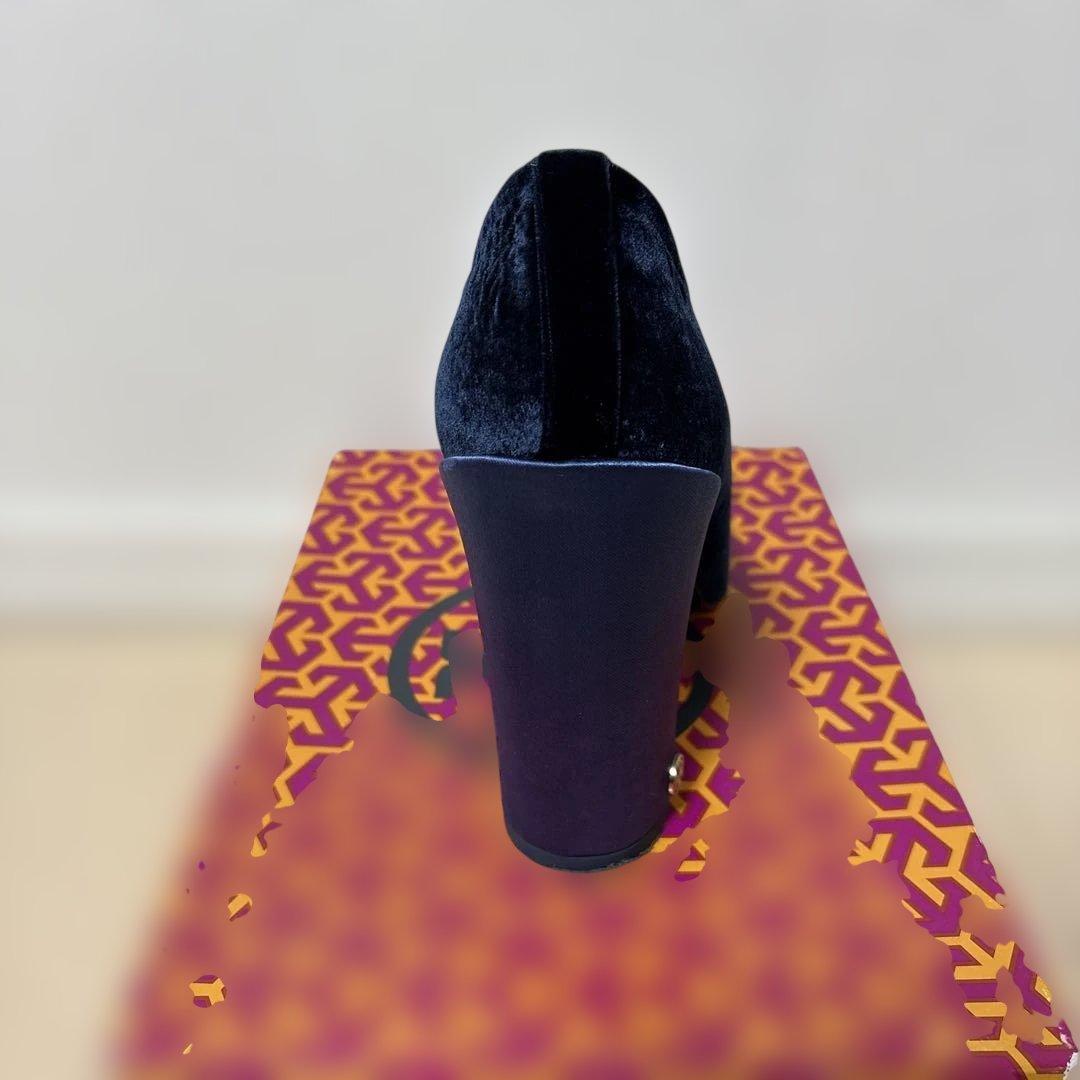 トリーバーチ　TORYBURCH パーティーヒール　ベロア
