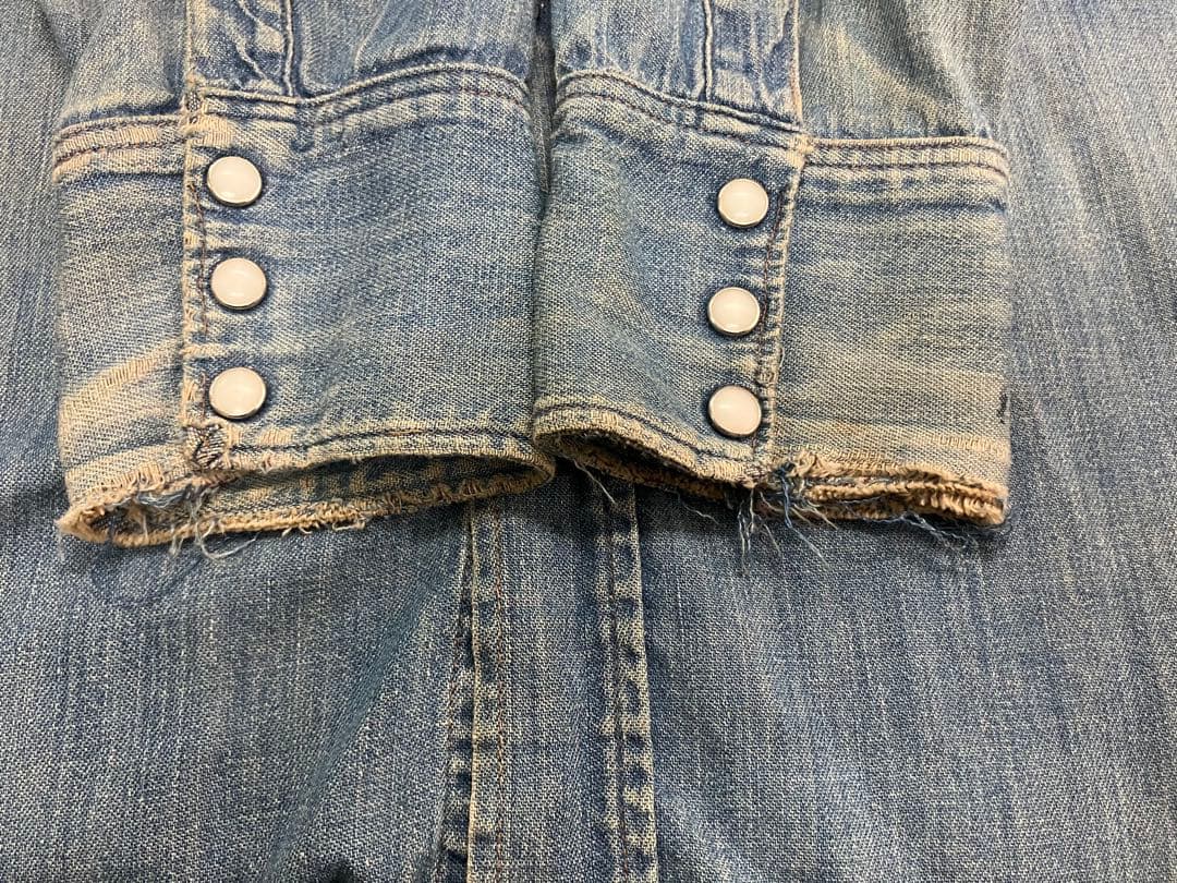 ビンテージ！60s wrangler 27mwウエスタン デニムシャツ15-33