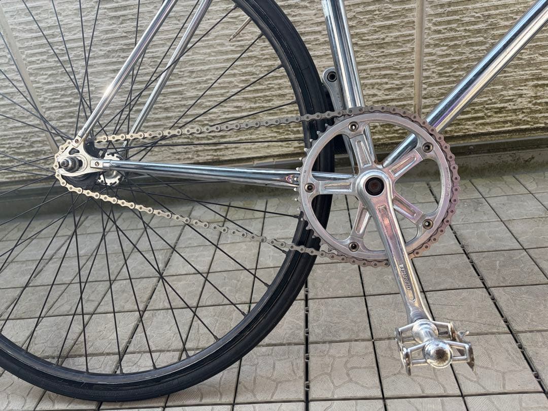 ク*ク様 samson サムソン ピストバイク クローム DURA ACE 完成