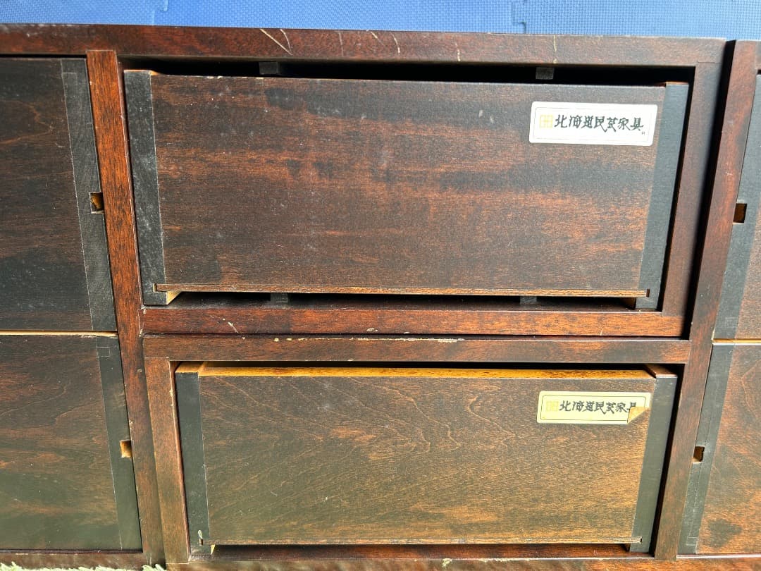 hiro　北海道民芸 面白小箱引き出し収納　2個セット