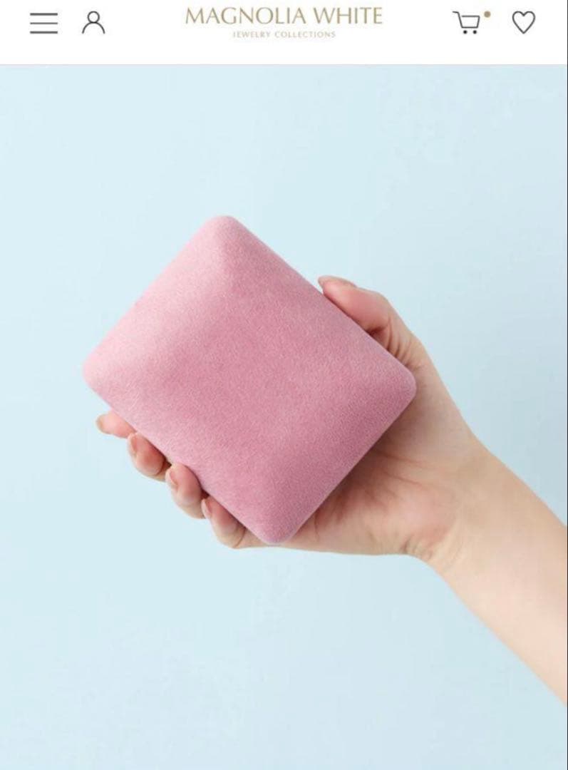【未使用箱付き】マグノリアホワイト石井美保　ジュエリーケース　ピンク大サイズ