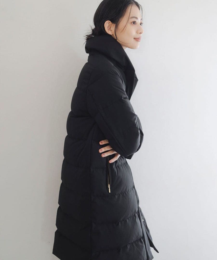 B:MING by BEAMS 河田 ロング ダウンコート　ブラック　Lサイズ