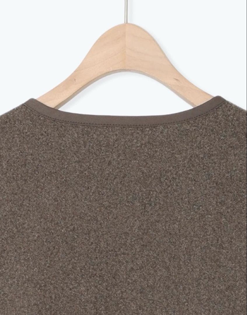 新品★サマンサモスモス★メルトン切替キルティングコート★ブラウン