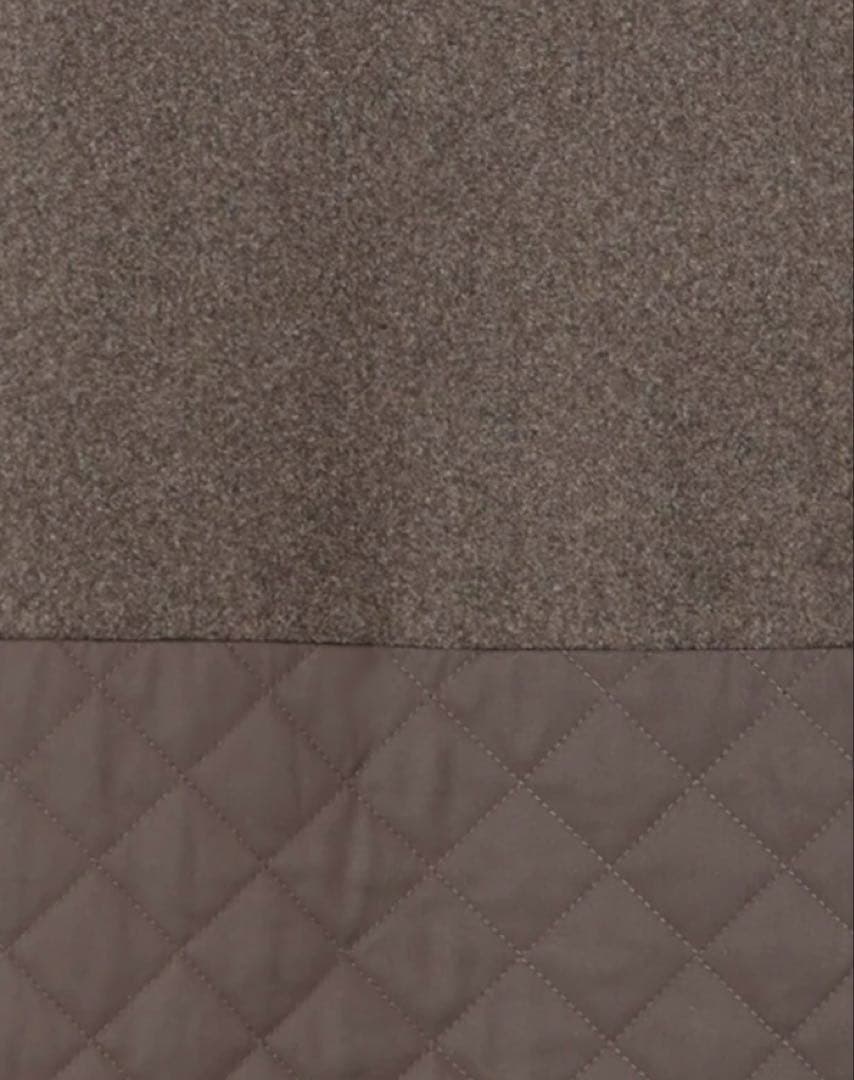 新品★サマンサモスモス★メルトン切替キルティングコート★ブラウン