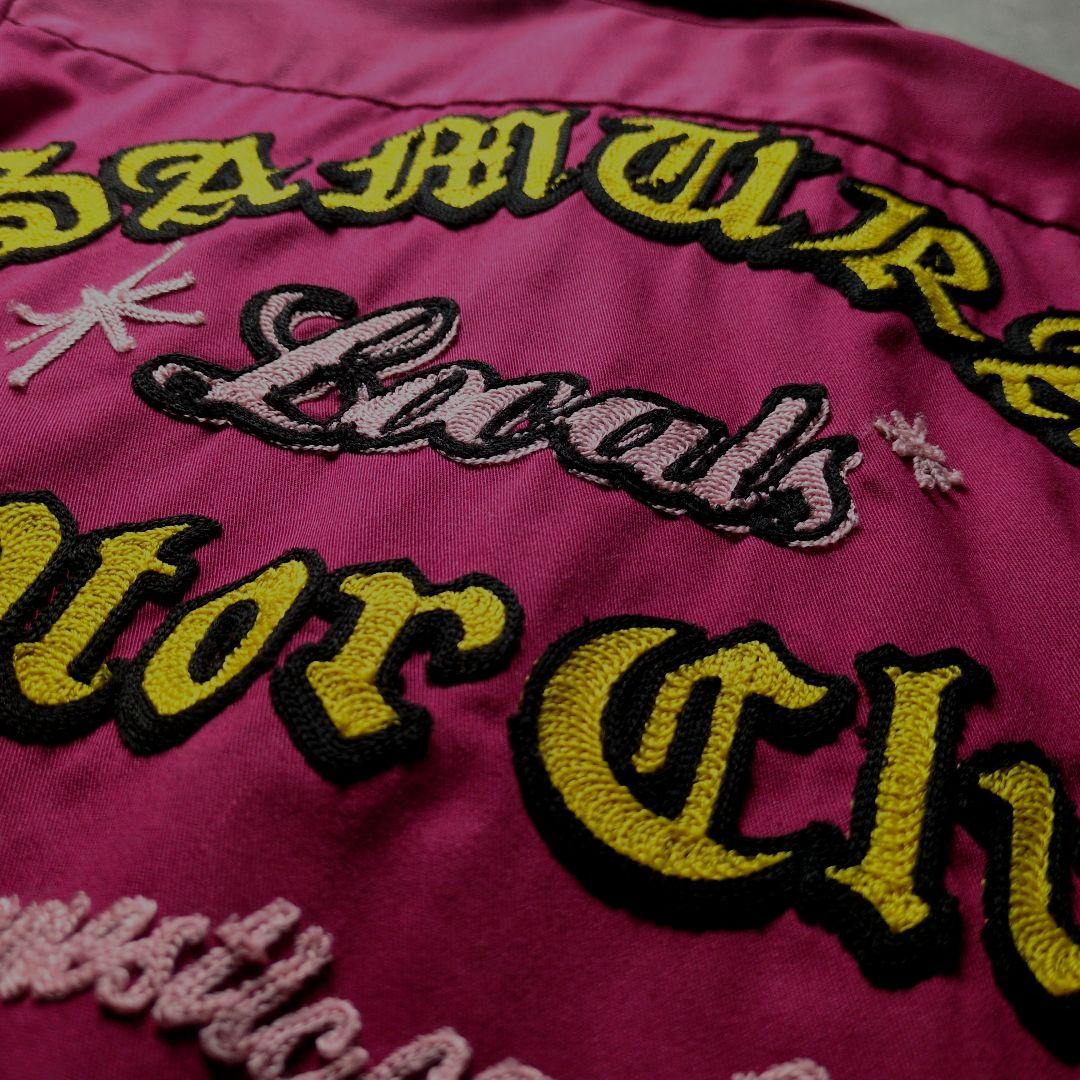 SAMURAI MOTOR CLUB 刺繍 ワークシャツ サムライジーンズ