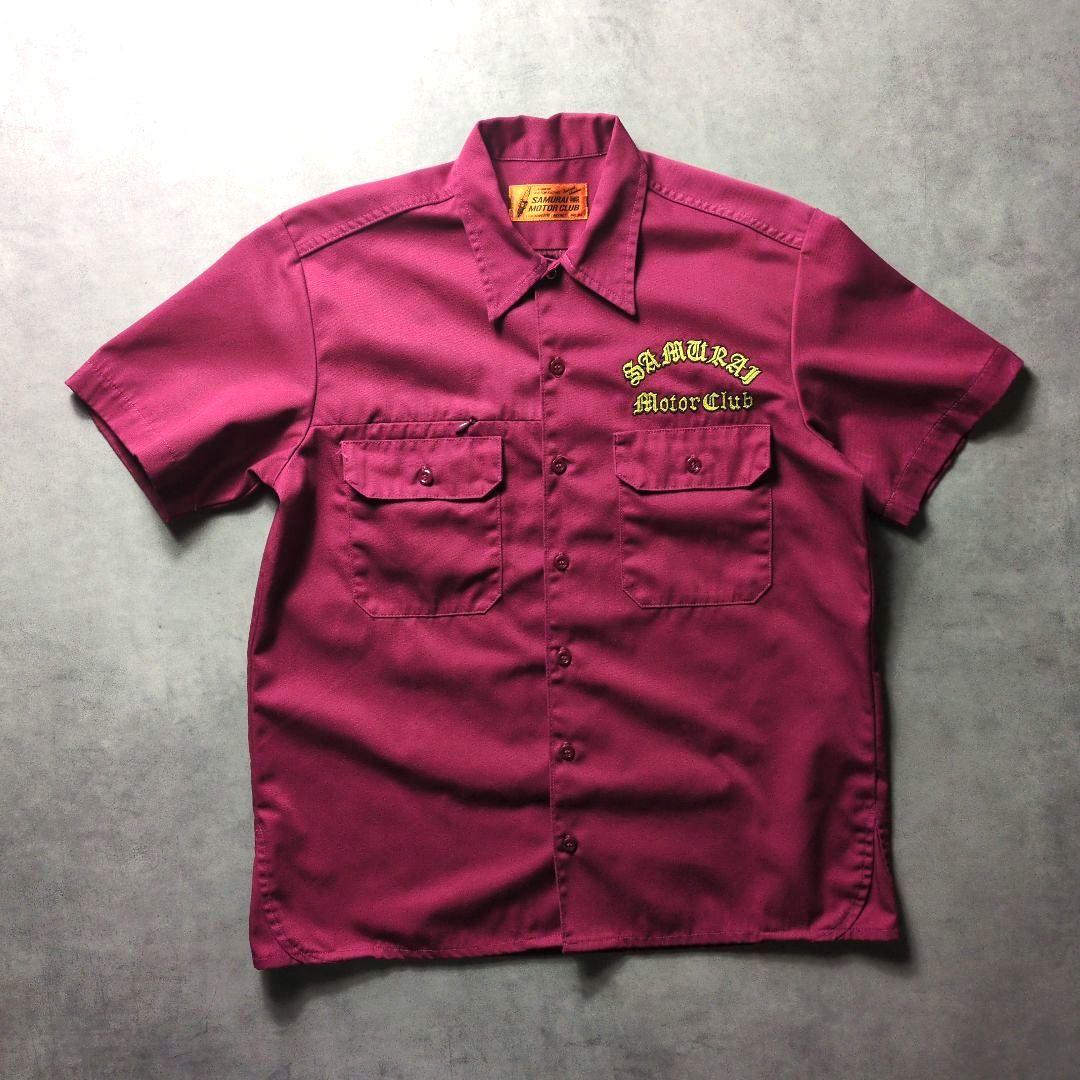 SAMURAI MOTOR CLUB 刺繍 ワークシャツ サムライジーンズ