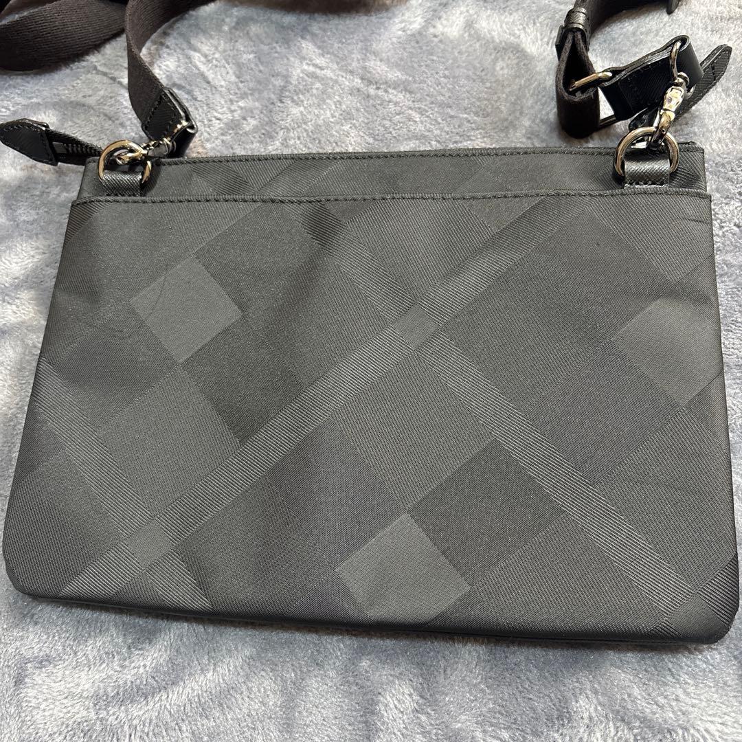 BLACK LABEL CREST BRIDGE シャドーチェック柄 サコッシュ