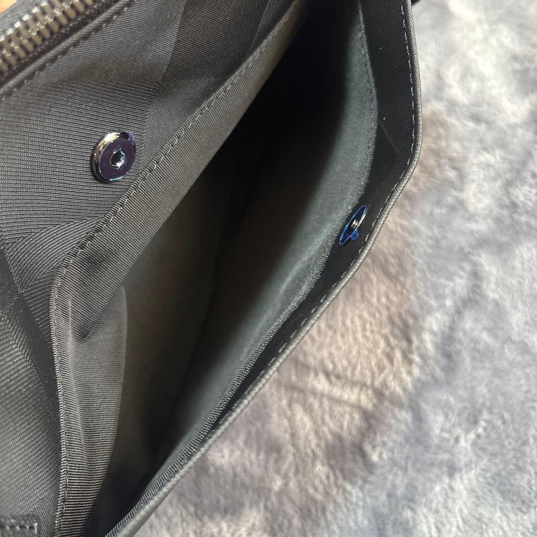 BLACK LABEL CREST BRIDGE シャドーチェック柄 サコッシュ