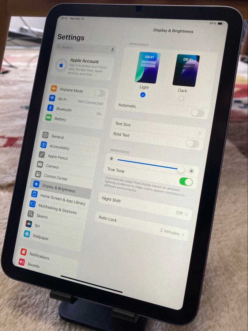 美品 iPad mini 第6 世代256GB パープル 93% セット複数付き