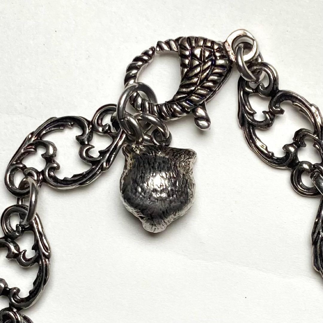 グッチ　GGマーモント ブレスレット ラインストーン シルバー タイガーヘッド