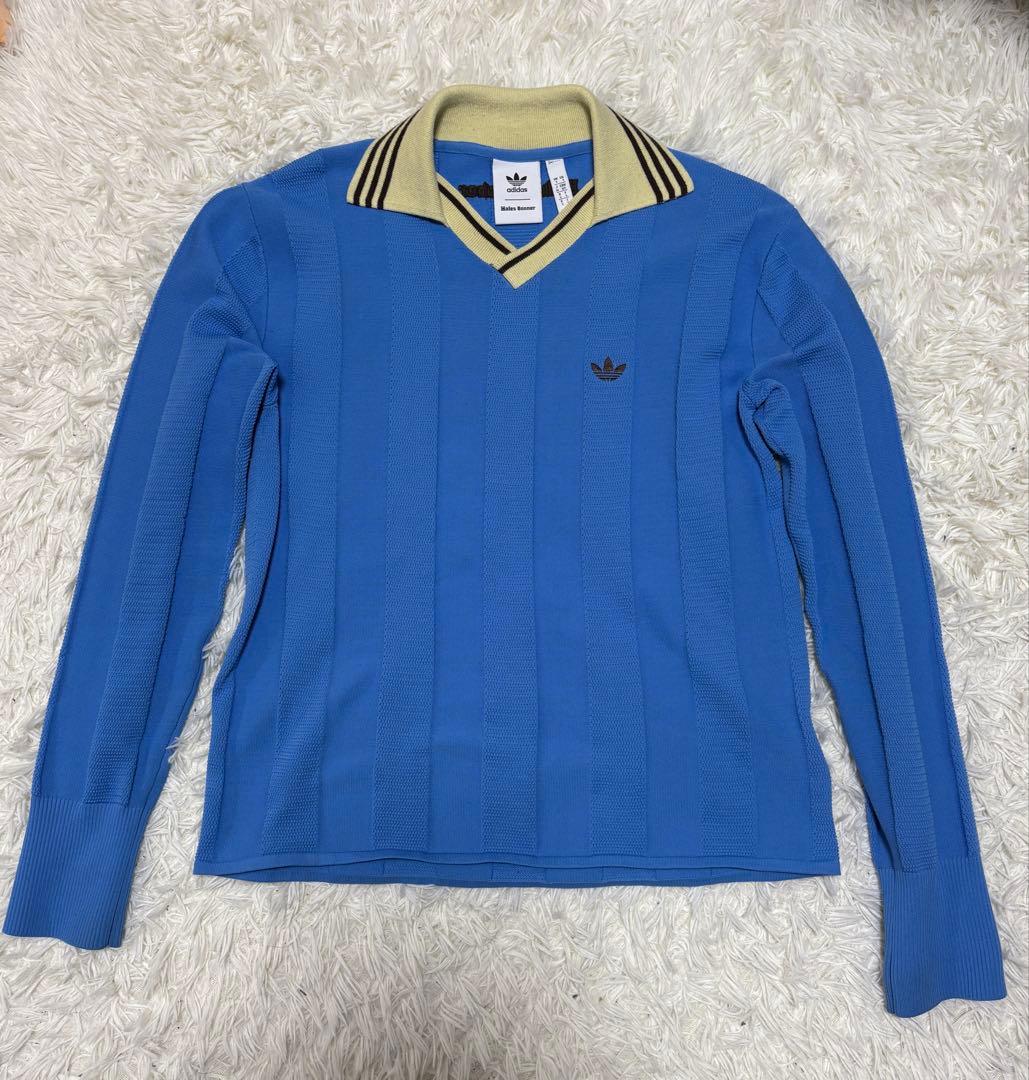 adidas×Wales Bonner KNIT 青 ニット 常田大希着用