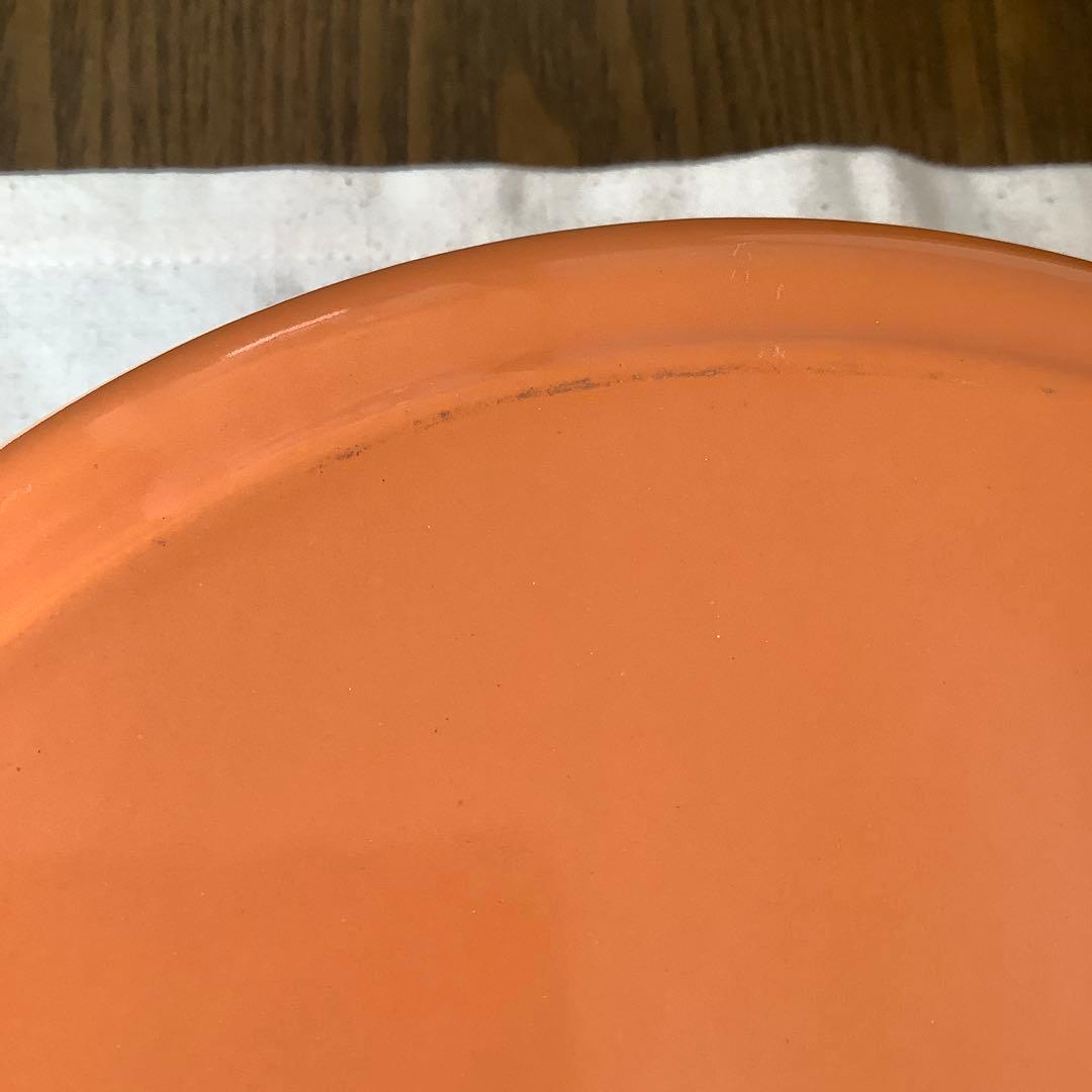 【未使用に近い】レア　LE CREUSETルクルーゼ　ココットロンド　鍋22cm