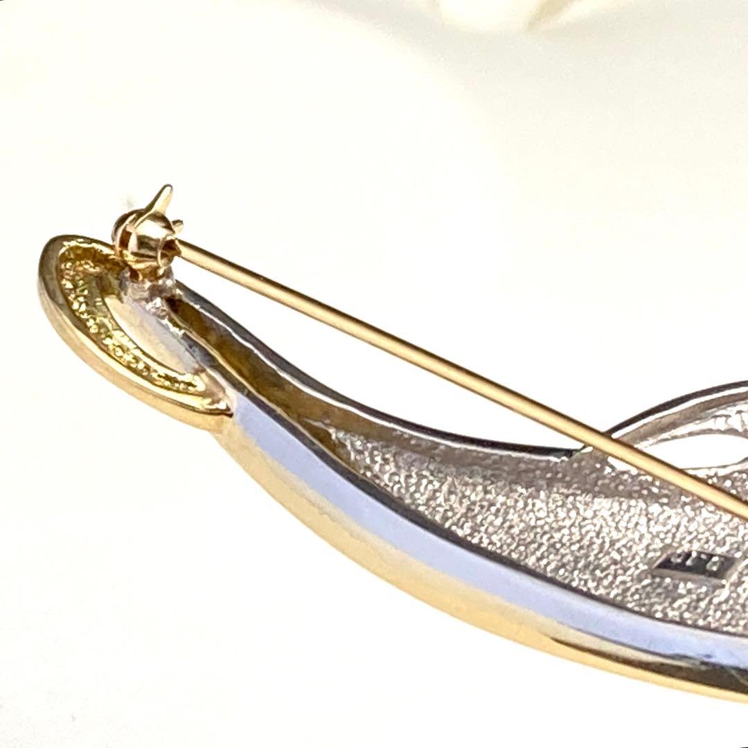 pt900．k18．ダイヤ入り、ペンダント、ブローチ、No.421.