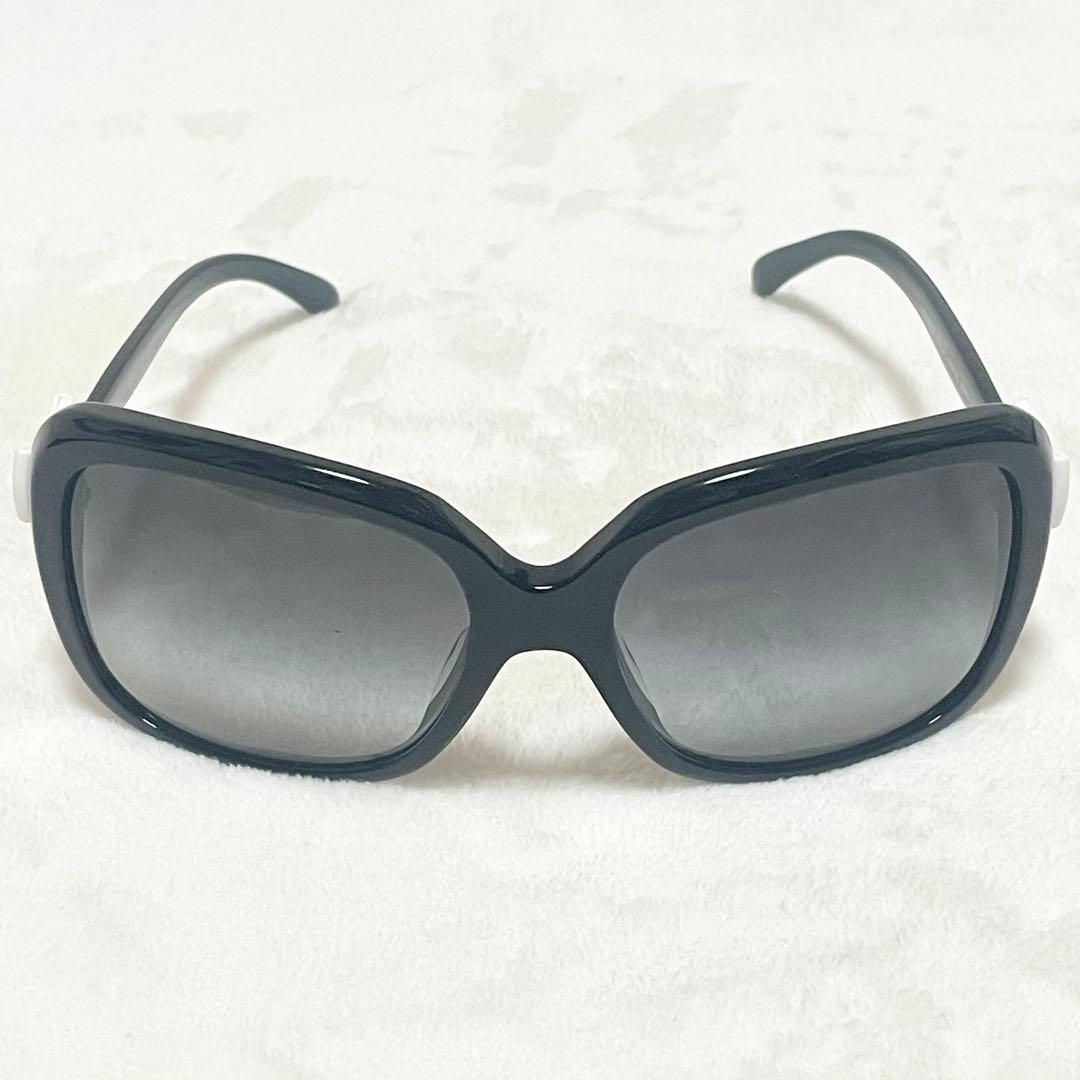 極美品 CHANEL ブラック×ホワイト リボンモチーフ 5171-A 希少