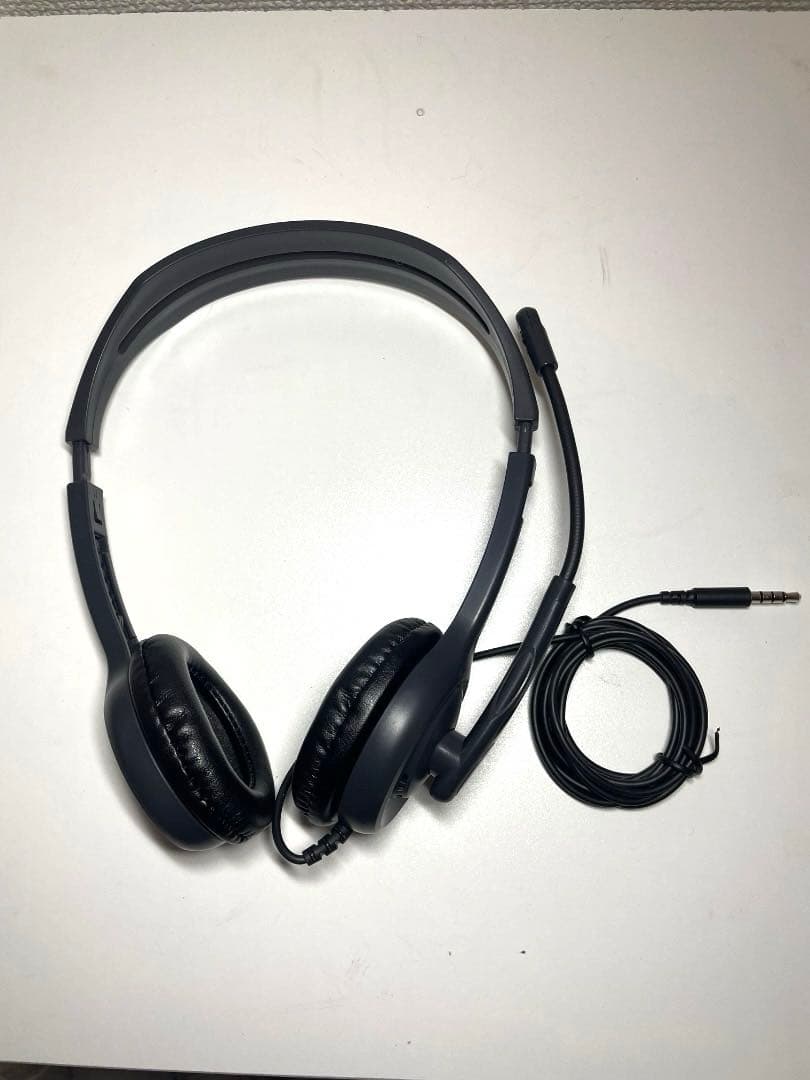【新品3個】ロジテック H111 ヘッドセット ステレオ【レザーレット仕様】