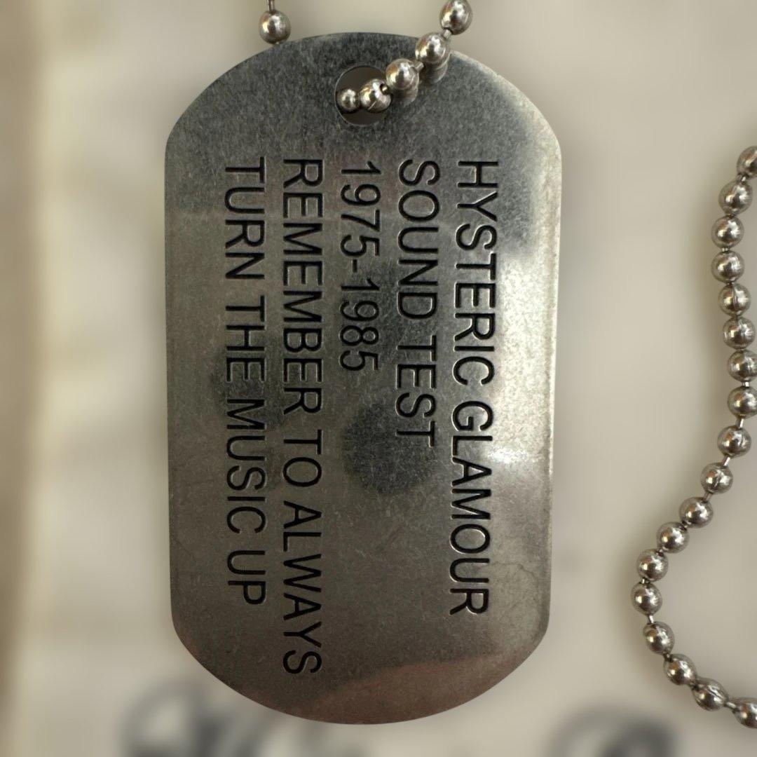 【巾着付き】Hysteric Glamour ドッグタグネックレス