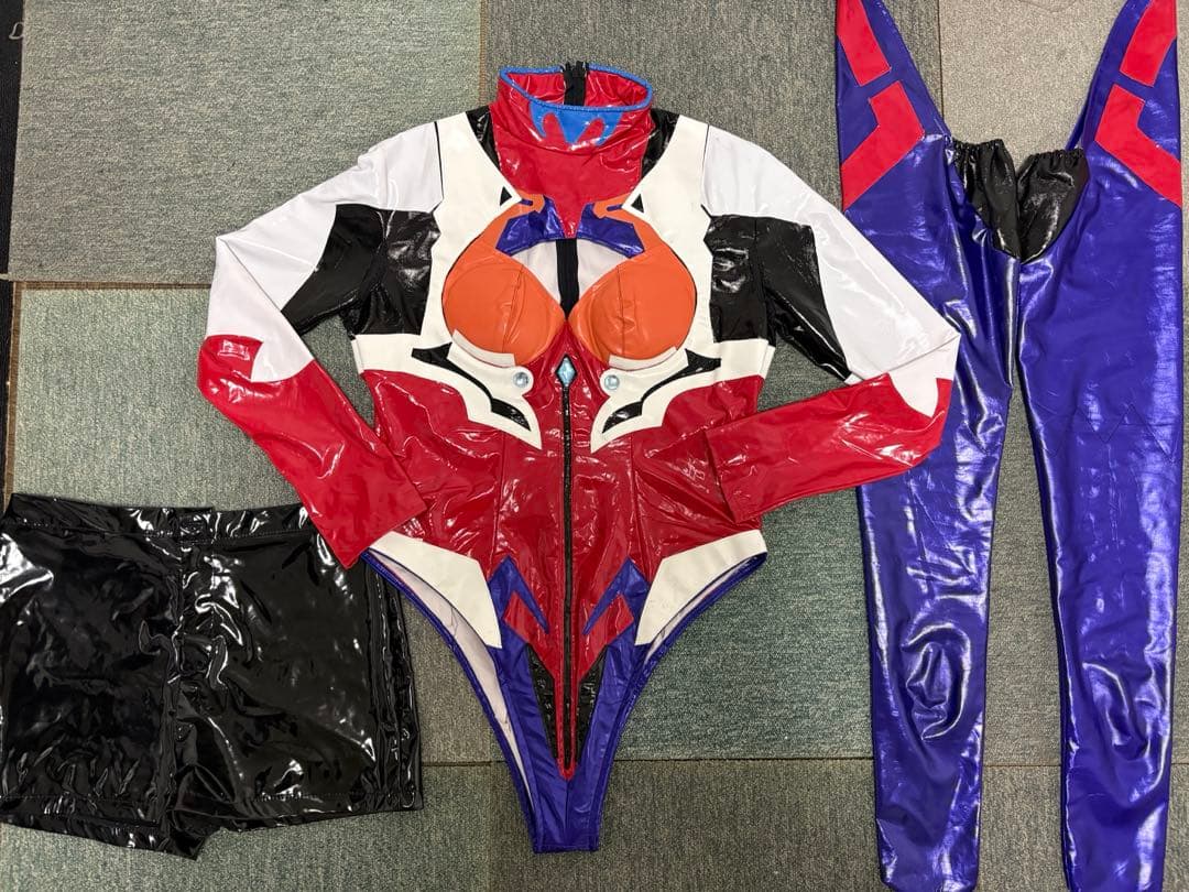 エヴァ アスカ コスプレ衣装 山下俊也原型 光沢プラグスーツ XL