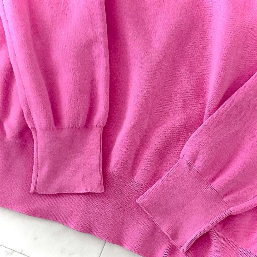 美品 ドゥーズィエムクラス コットン クルーネック プルオーバー ピンク
