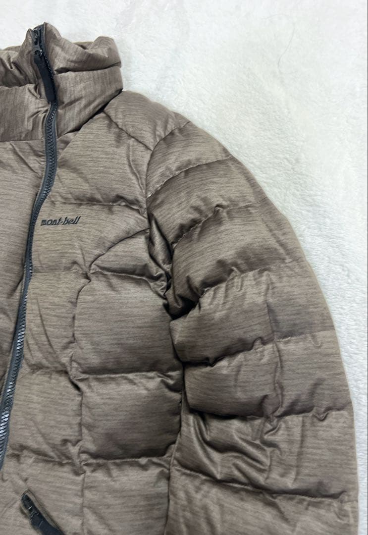 ✨美品✨ montbell モンベル ダウンジャケット ブラウン アシンメトリー