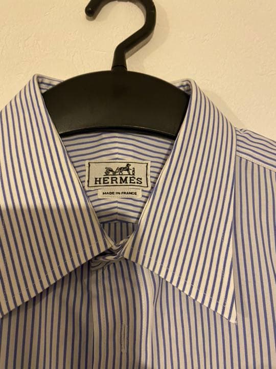 HERMES ストライプシャツ