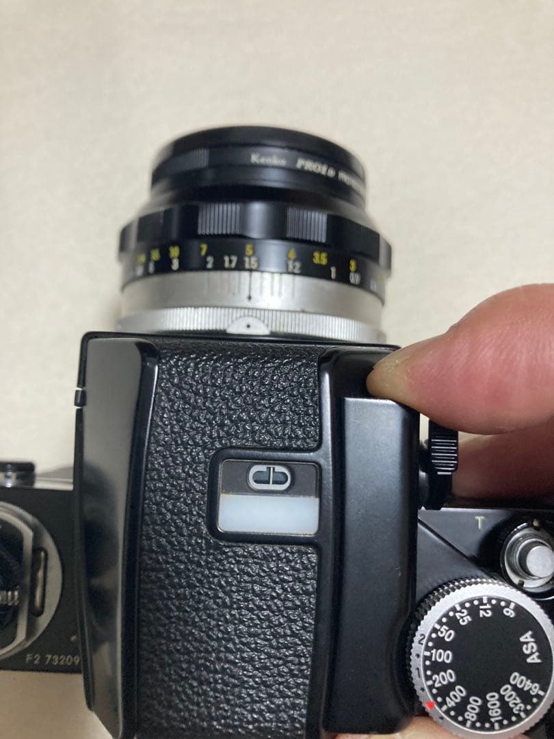 Nikon F2 フォトミックブラックボディ　レンズ、純正本革ケース、使用説明書