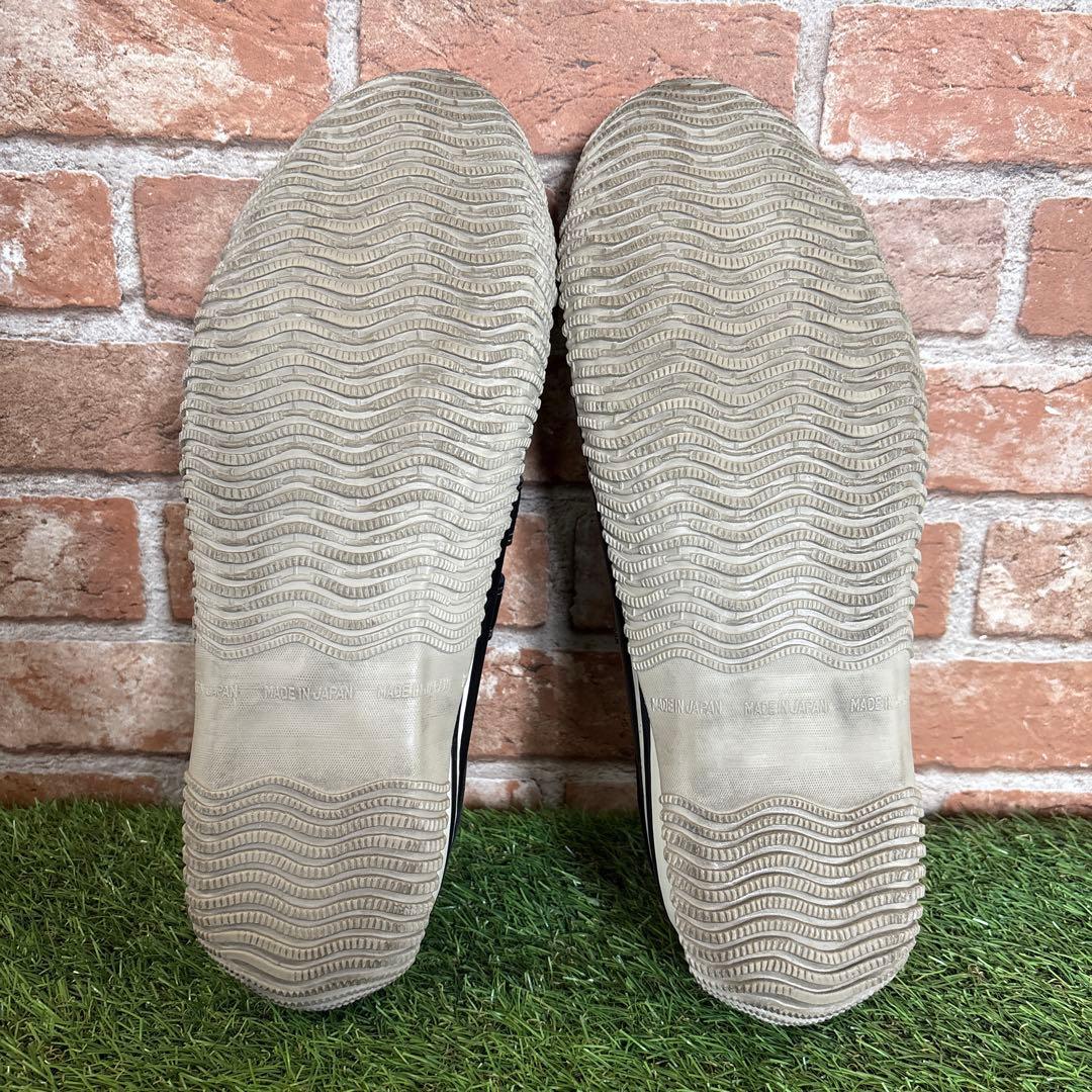 SPINGLEMOVE ベルクロ ブラック レザー スニーカー SPM-211