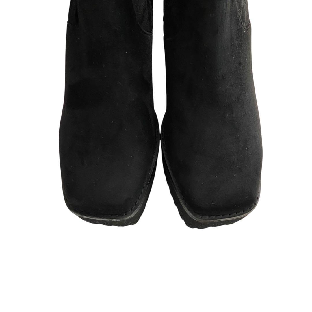 さ*ら様 ✨美品✨エモダ/タンクバルキーロングブーツ/ニーハイブーツ/ブラック/