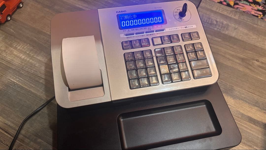 CASIO SR-S200 レジスター シルバー/ブラック