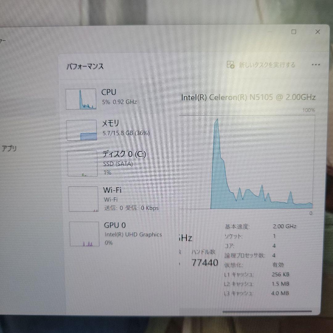 ミニPC Windows11 動作良好 軽量 動作確認済み 16GB/512GB