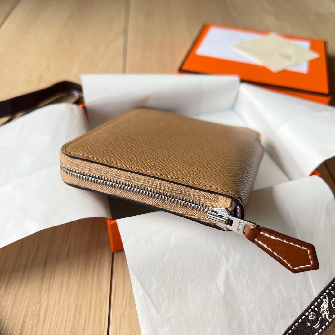 HERMESエルメス アザップ シルクインコンパクト ウォレット チャイ 新品！
