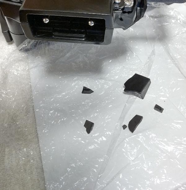 確認用画像です。大型ホットプレート 黒色 部品欠損あり