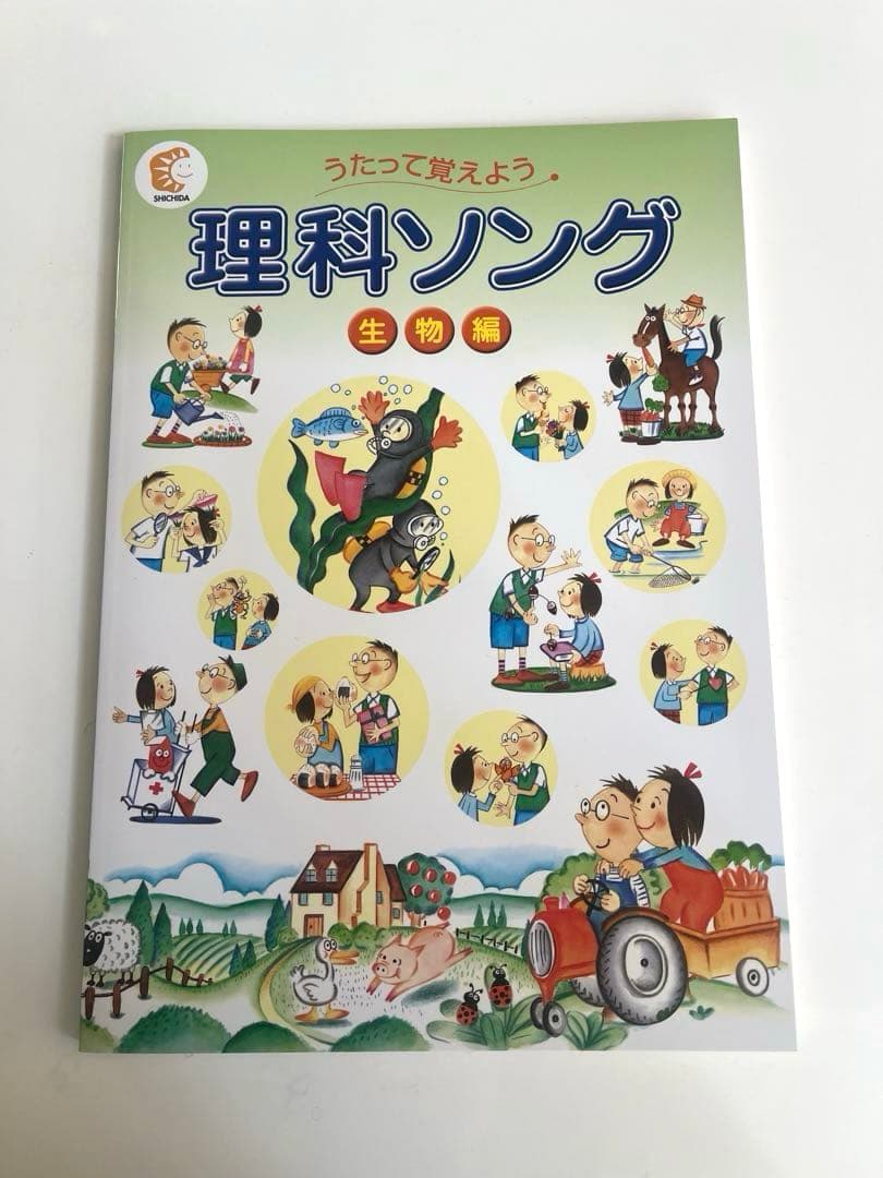 【極美品】　七田式　社会科ソング　理科ソング　5冊セット　しちだ　CD付き