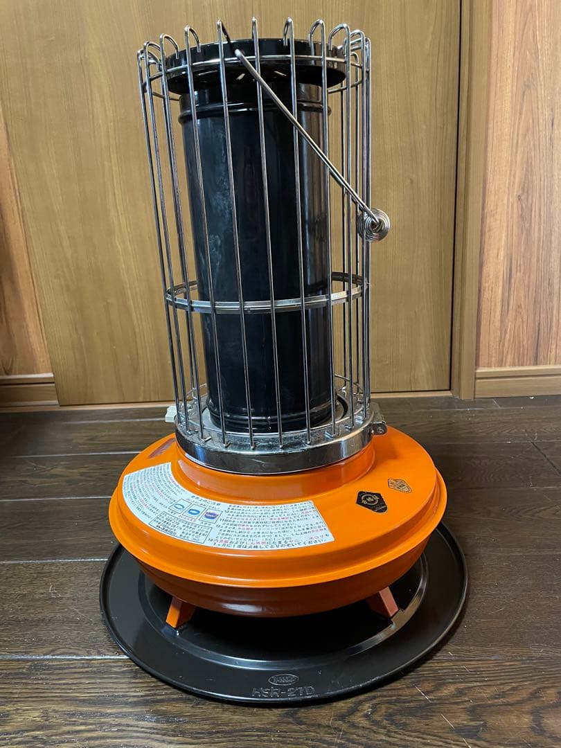 昭和レトロ SHARP HSR-27D ストーブ ペチカ オレンジ