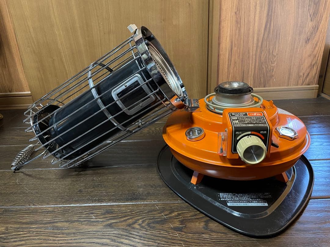 昭和レトロ SHARP HSR-27D ストーブ ペチカ オレンジ