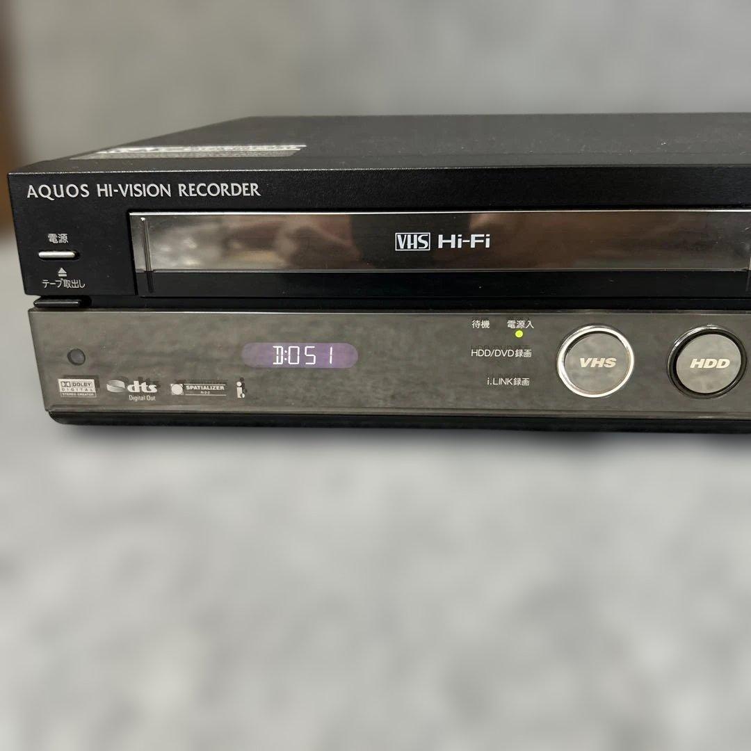 【HDD/DVD/VHS】SHARP AQUOS レコーダー DV-ACV52