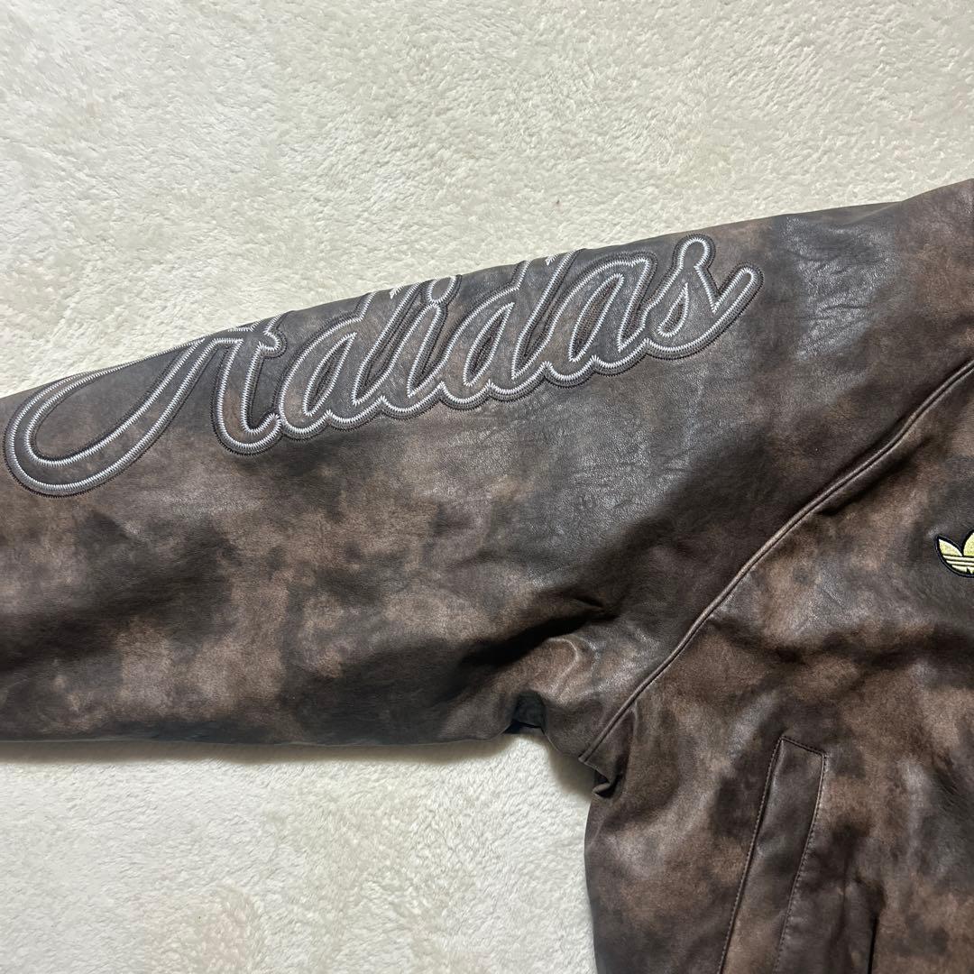 アディダス オリジナルATHLETIC DEPT ビンテージ合成皮革ジャケット
